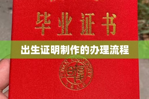 敖汉旗出生证明制作的办理流程